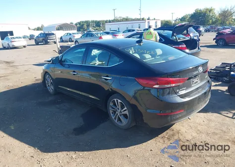 2017 Hyundai Elantra Limited z USA, uszkodzony, nr VIN 5NPD84LF6HH050322